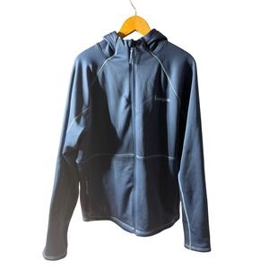 Cotopaxi Tempa Fleece Hooded Jacket Mens Large Blue Full Zip Technical Midlayer